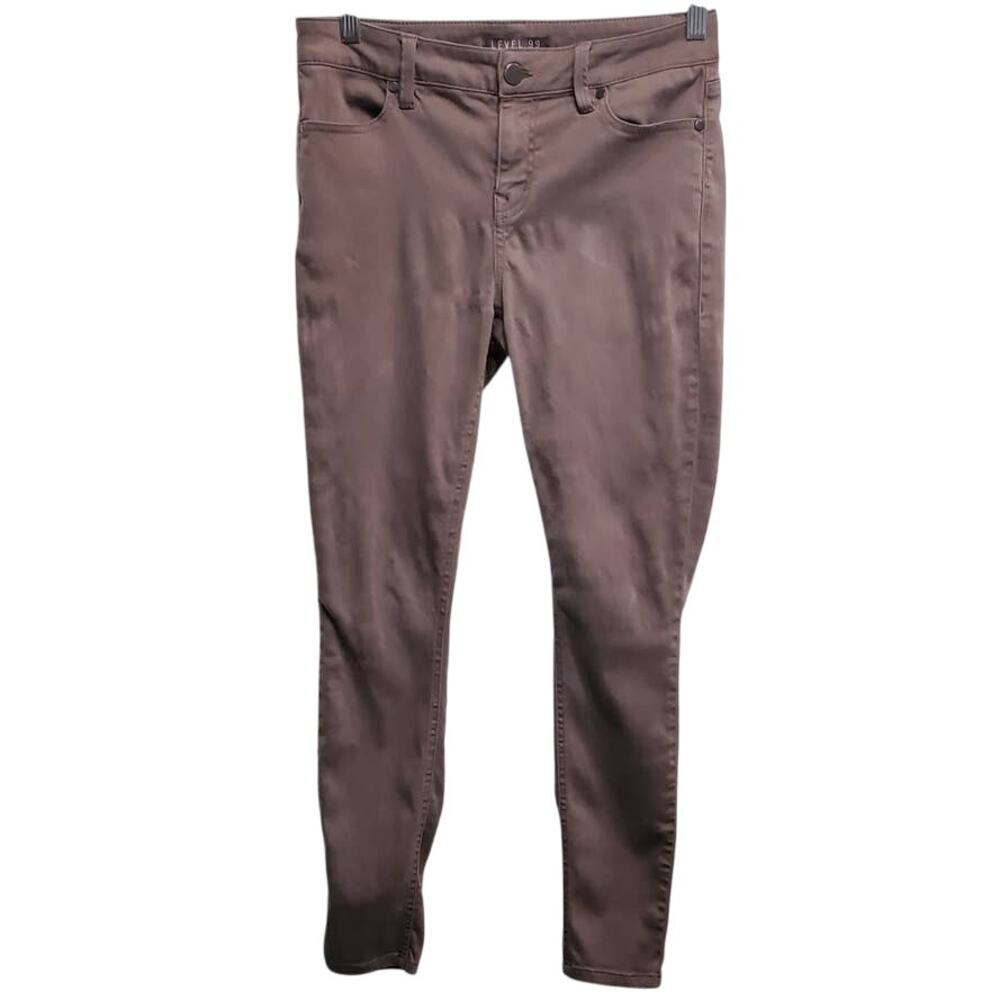 Level 99 Pants Light Brown Skinny Mid Rise Jeggings Size 28